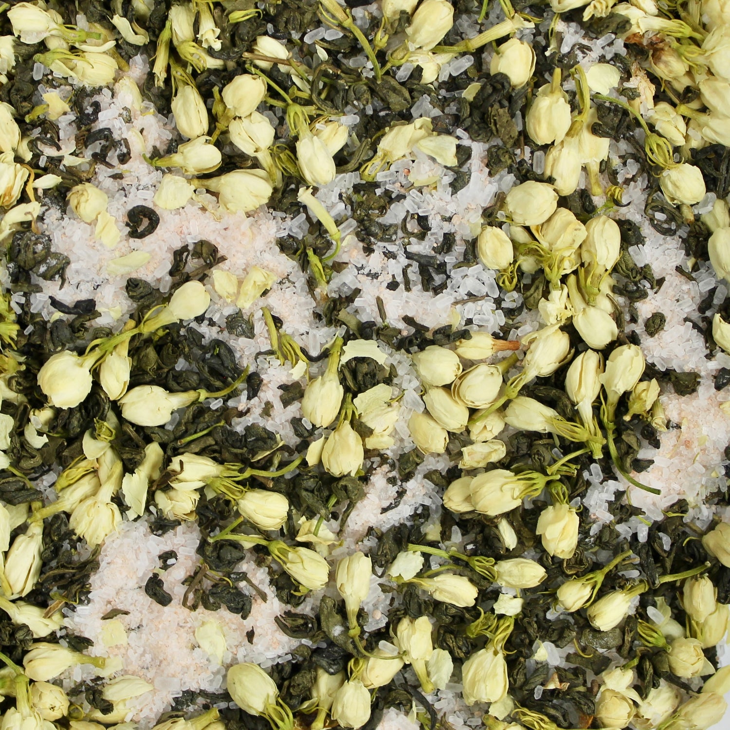 Impossibly You Jasmine and Green tea bath salts texture