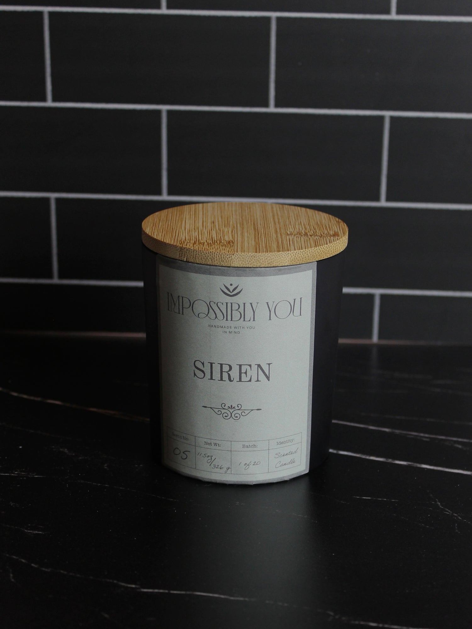 Impossibly You siren scented toy wax candle