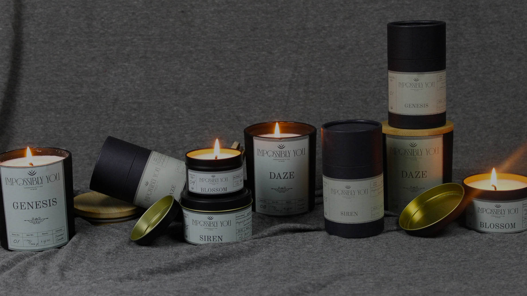 Impossibly you scented soy wax candles and scented soy wax melts