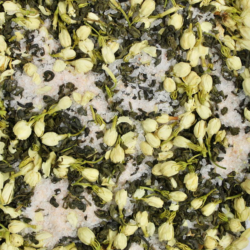 Impossibly You Jasmine and Green tea bath salts texture