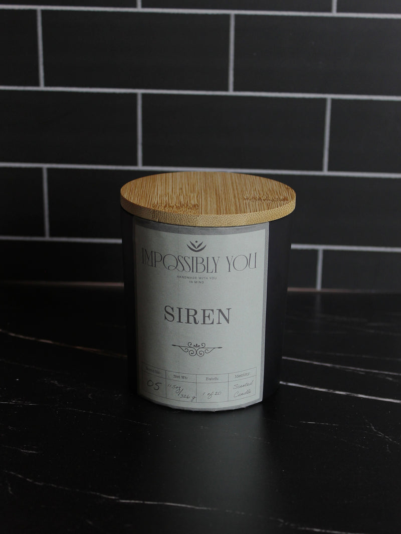 Impossibly You siren scented toy wax candle